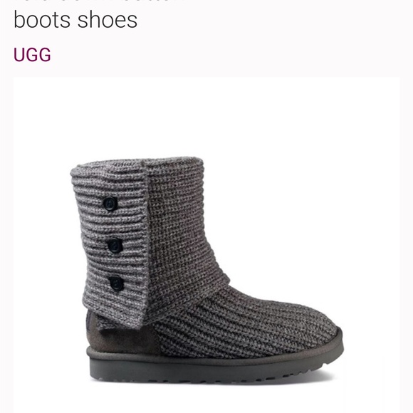 UGG Australia Classic Cardy Tall Boots in gray size 8 - Picture 2 of 6